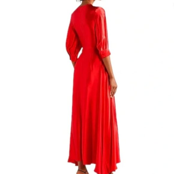 DEITAS 100% Silk Pleated Maxi Dress - Picture 16 of 16